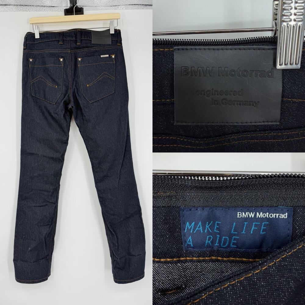 BMW Motorrad Five Pocket Denim Racing Moto Pants Jeans Waist 30” Blue